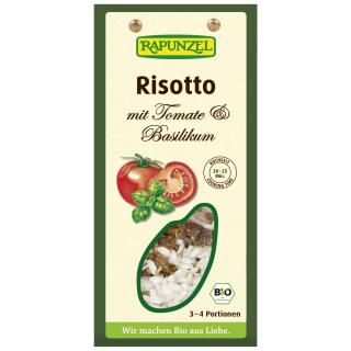 Risotto mit Tomaten und Basilikum