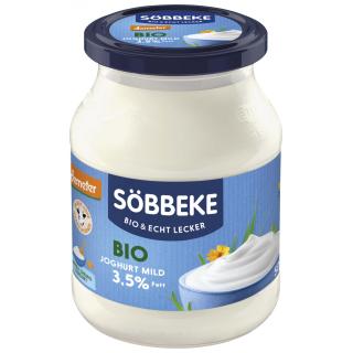 Söbbeke Joghurt Natur Demeter, 500 gr Glas