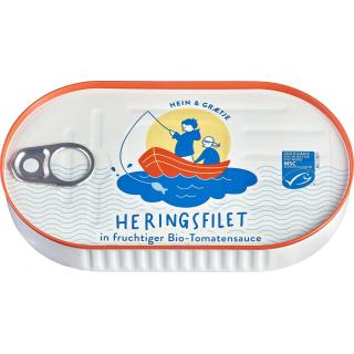 Hein & Graetje Heringsfilets in Bio Tomatensauce,