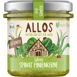 Hof Gemüse Spinat Pinienkerne