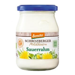 Schrozberg Milchbauern Sauerrahm, 250 gr Glas