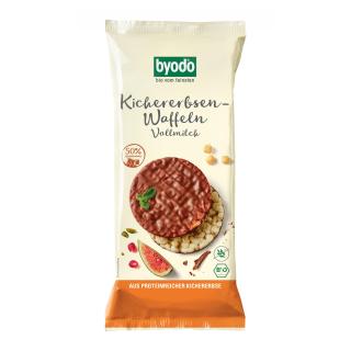 byodo Kichererbsen-Waffeln Vollmilch, 65 g Packung