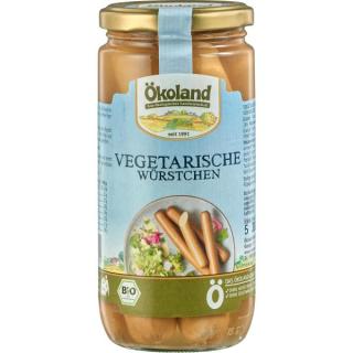 Vegetarische Würstchen im Glas