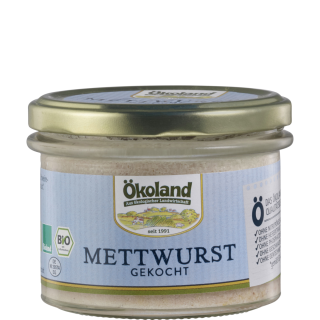 Mettwurst gekocht im Glas