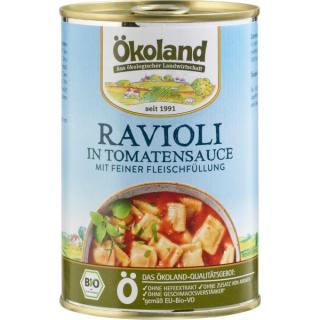 Ravioli in Tomatensoße