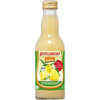 Beutelsbacher Zitronensaft, 0,2 ltr Flasche - Deme