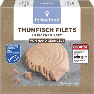 followfish Thunfisch Filets in eigenem Saft, 185 g