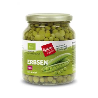 Erbsen, fein im Glas