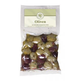 Gefüllter Oliven-Mix mariniert