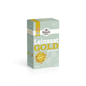 Gold-Leinsaat geschrotet glf