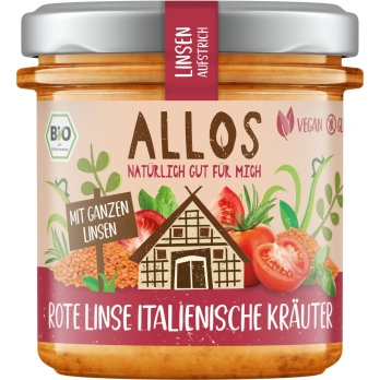 Linsen-Aufstrich Rote Linse Italienische Kräuter
