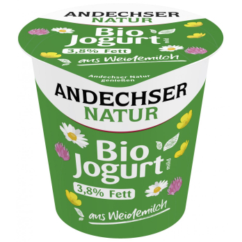 Andechser Natur Jogurt mild, 150 gr Becher gerührt