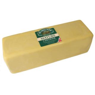 Cheddar geschnitten