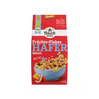 Bauckhof Hafer Müsli Früchte+Flakes glutenfrei,  4