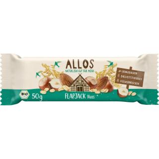 Allos Hafer Flapjack Nuss, 50 gr Stück