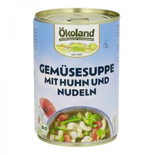 Gemüsesuppe mit Huhn (G)