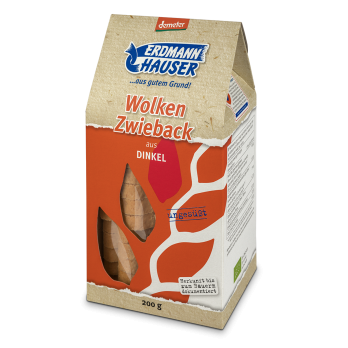 Erdmann Dinkelzwieback demeter, 200 gr Packung