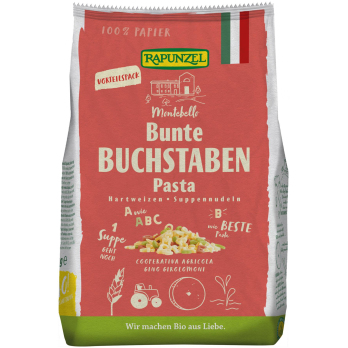 Buchstaben Suppennudeln Semola bunt
