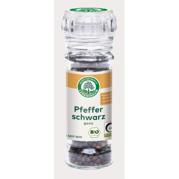 Pfeffer Schwarz im Glas
