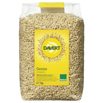 Davert Gerste, entspelzt, 1 kg Packung