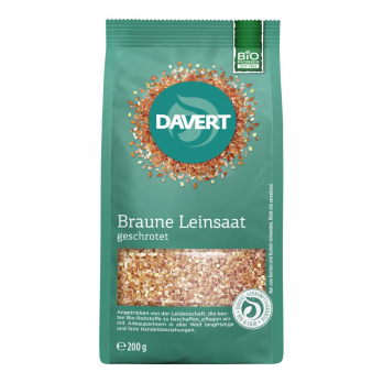 Leinsaat geschrotet