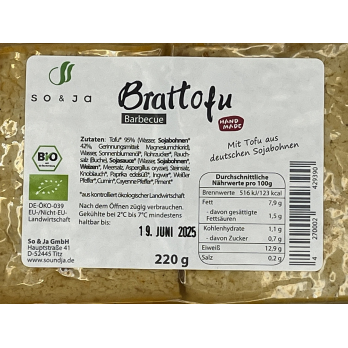 Bio Brattofu Barbecue