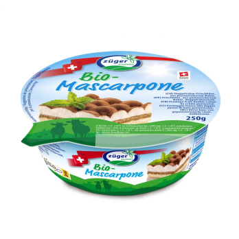 Züger Frischkäse Mascarpone, 250 g  Becher mit Stü