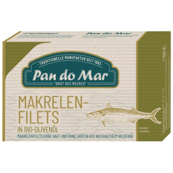 Makrelenfilets o. Haut+Gräten in Olivenöl