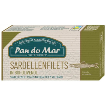 Pan do Mar Sardellenfilets, in Bio-Olivenöl extra